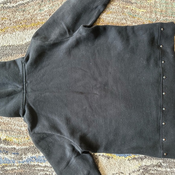 Polo / Ralph Lauren Black Studded Hoodie Size Small - Picture 4 of 4